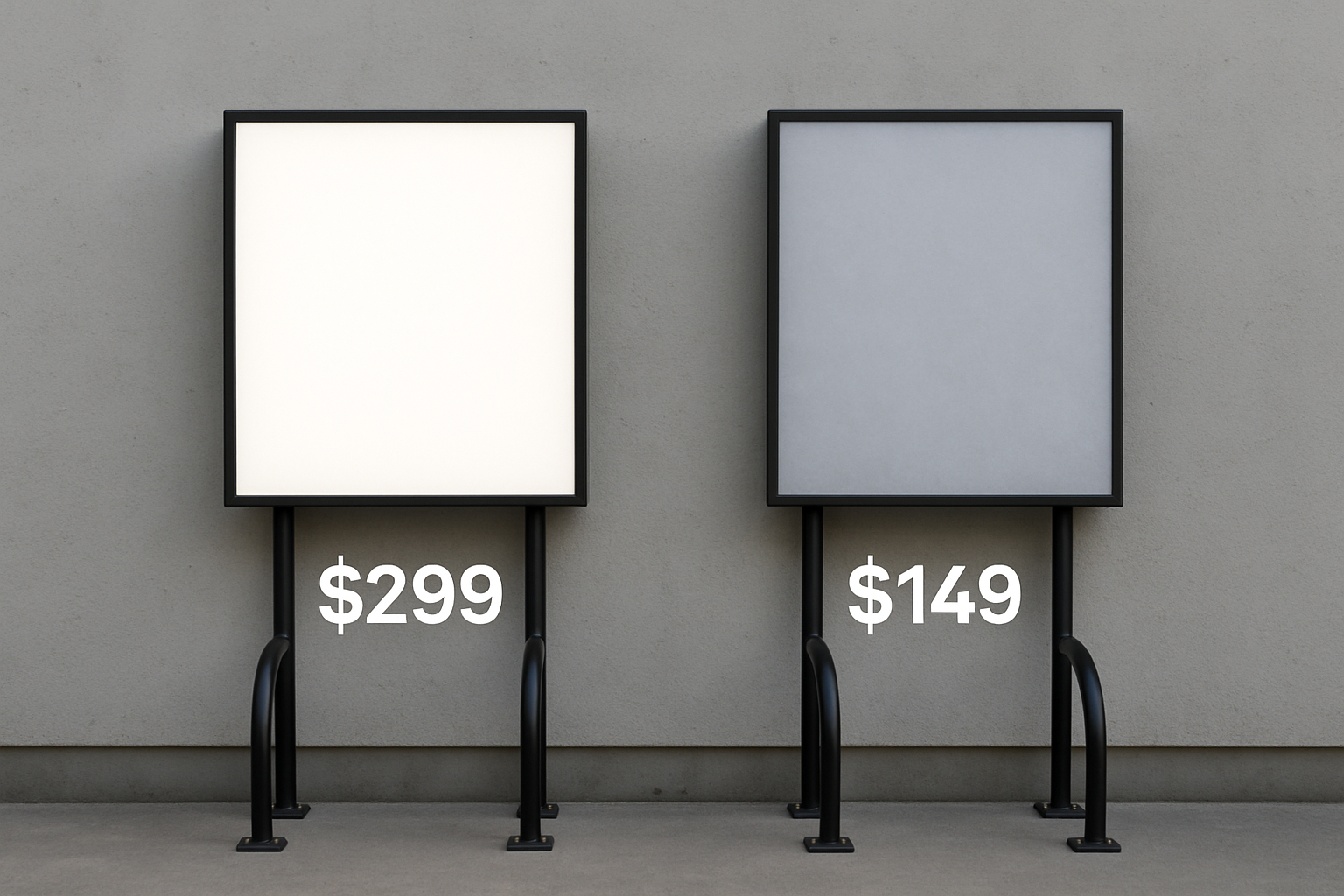 Light Board Panel Options: Comparing Price and Performance for Bike Racks